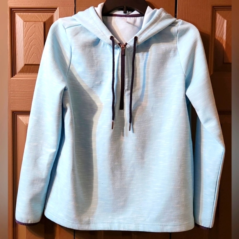 (NWOT) MTA SPORT, Womens Large, Light Blue Pullover Hoody